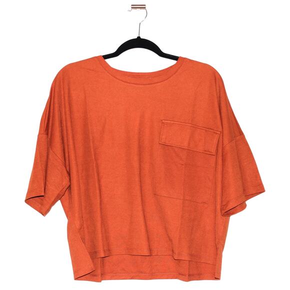 KOTON Orange Terracotta Crop Tshirt XLarge NWT - Picture 4 of 5